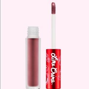 Lime Crime DAGGER Velvetines Liquid Lipstick Matte Metallic Dusty Rose Cool Ton